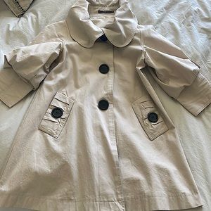 Hazel Puff Sleeve Trench Coat